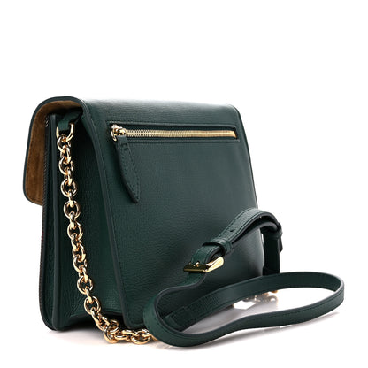Burberry Derby Calfskin House Check Small Macken Crossbody Bag Green 3 of 13