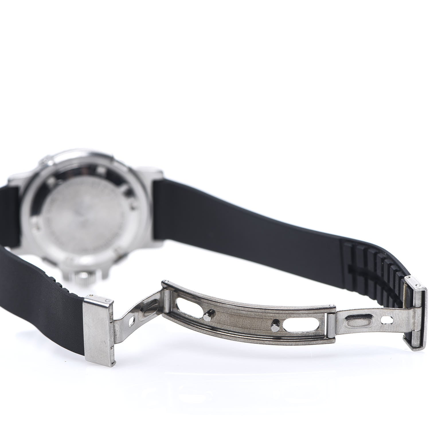 Tiffany Stainless Steel Rubber 30mm Diver Quartz Watch Black 7 of 7