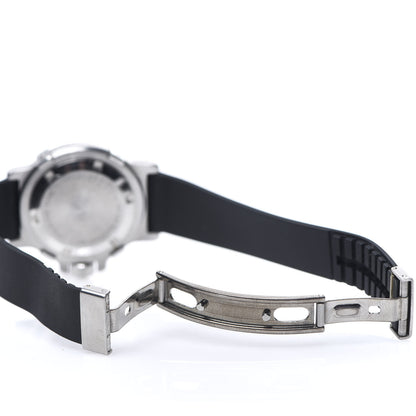 Tiffany Stainless Steel Rubber 30mm Diver Quartz Watch Black 7 of 7