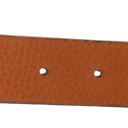 Louis Vuitton Taurillon Calfskin 30mm LV Initiales Reversible Belt 85 34 Black Brown 5 of 5