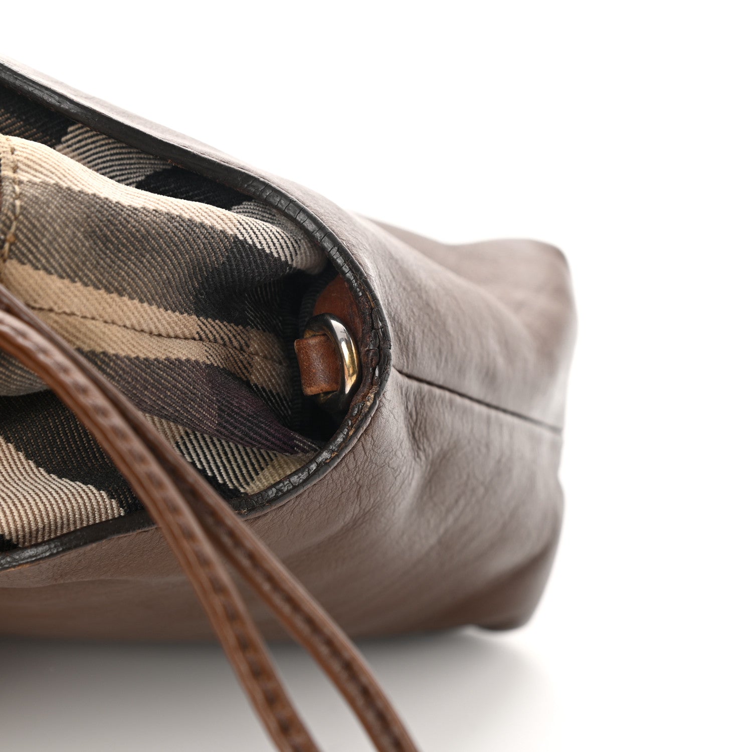 Burberry Calfskin House Check Little Crush Tan 12 of 13