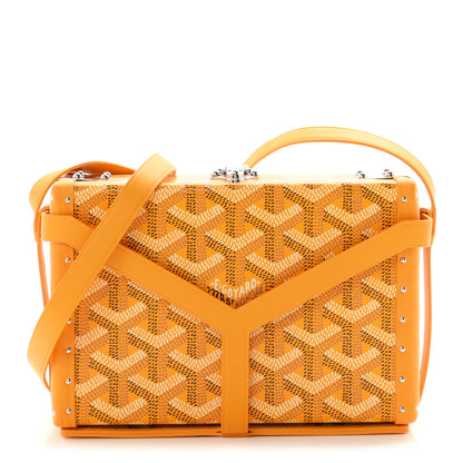 Goyard Goyardine Minaudiere Trunk Bag Yellow 1 of 15