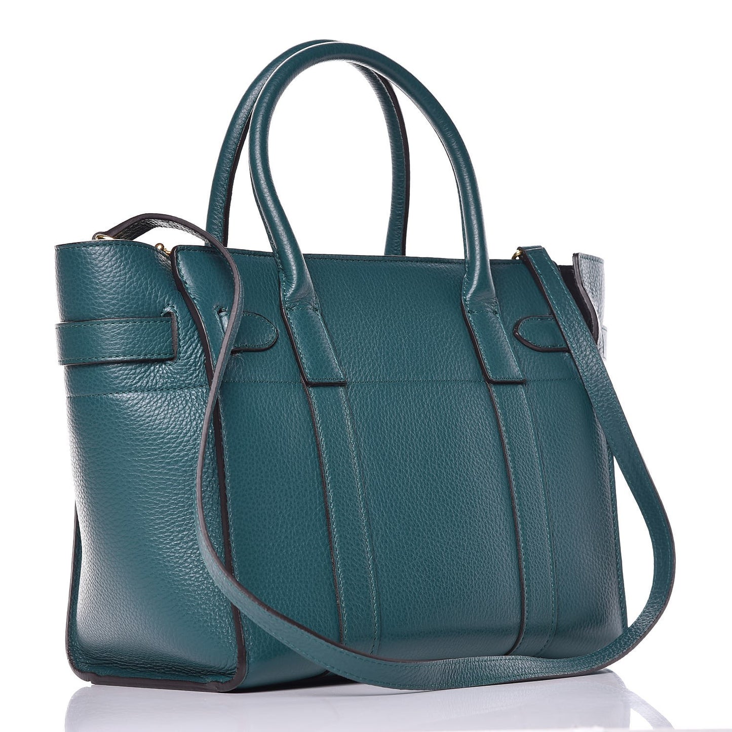 Classic Grain Small Bayswater Zip Tote Ocean Green