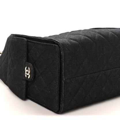 Chanel Denim Quilted Medium Chanel 25 Handbag Dark Blue 10 of 11