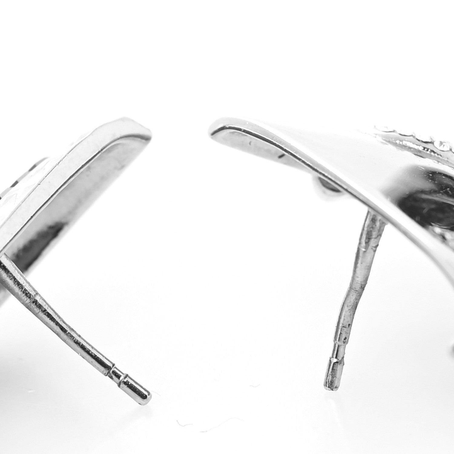 Louis Vuitton Crystal Bionic Earrings Silver 3 of 5