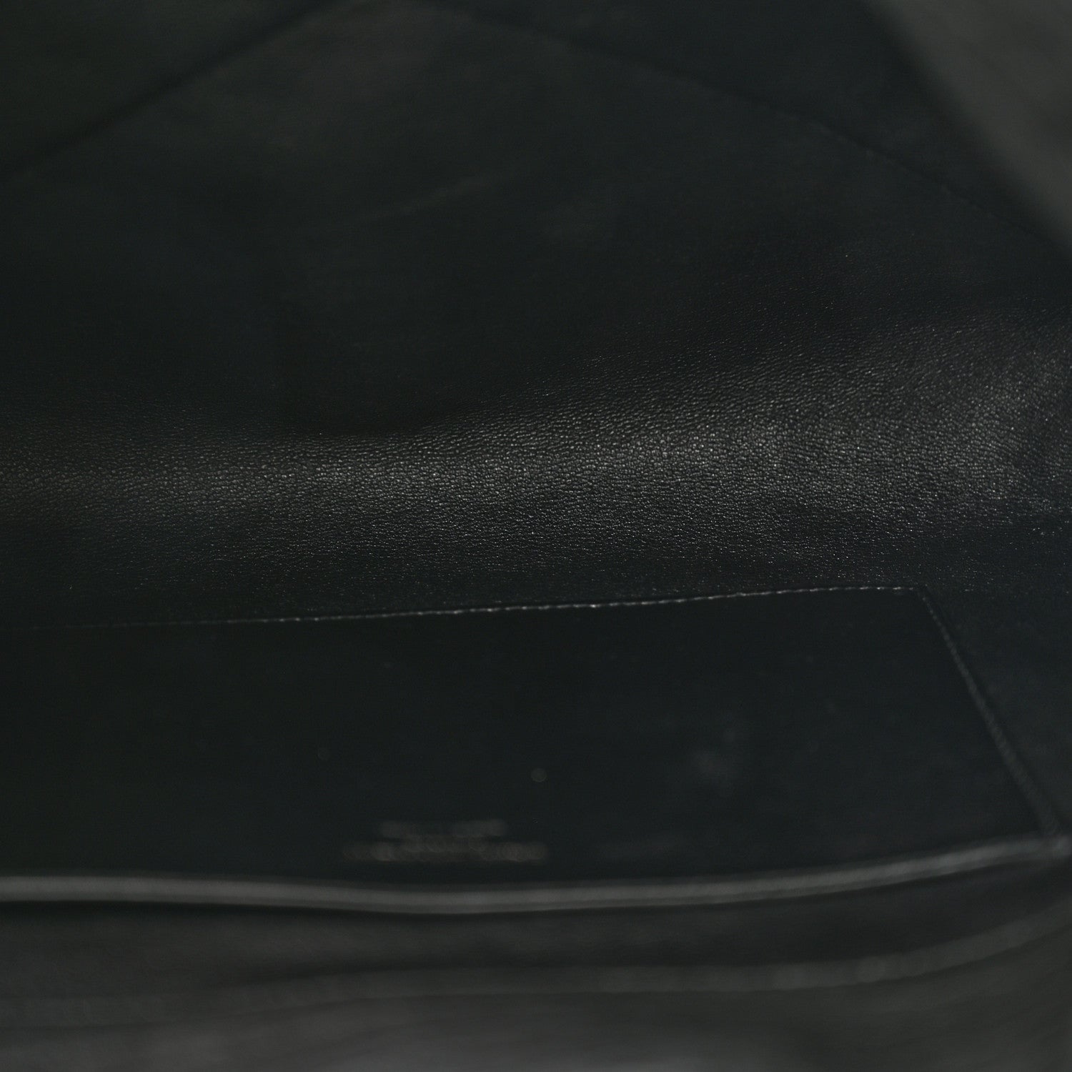 Saint Laurent Grained Lambskin Small Cassandre Envelope Pouch Black 5 of 8