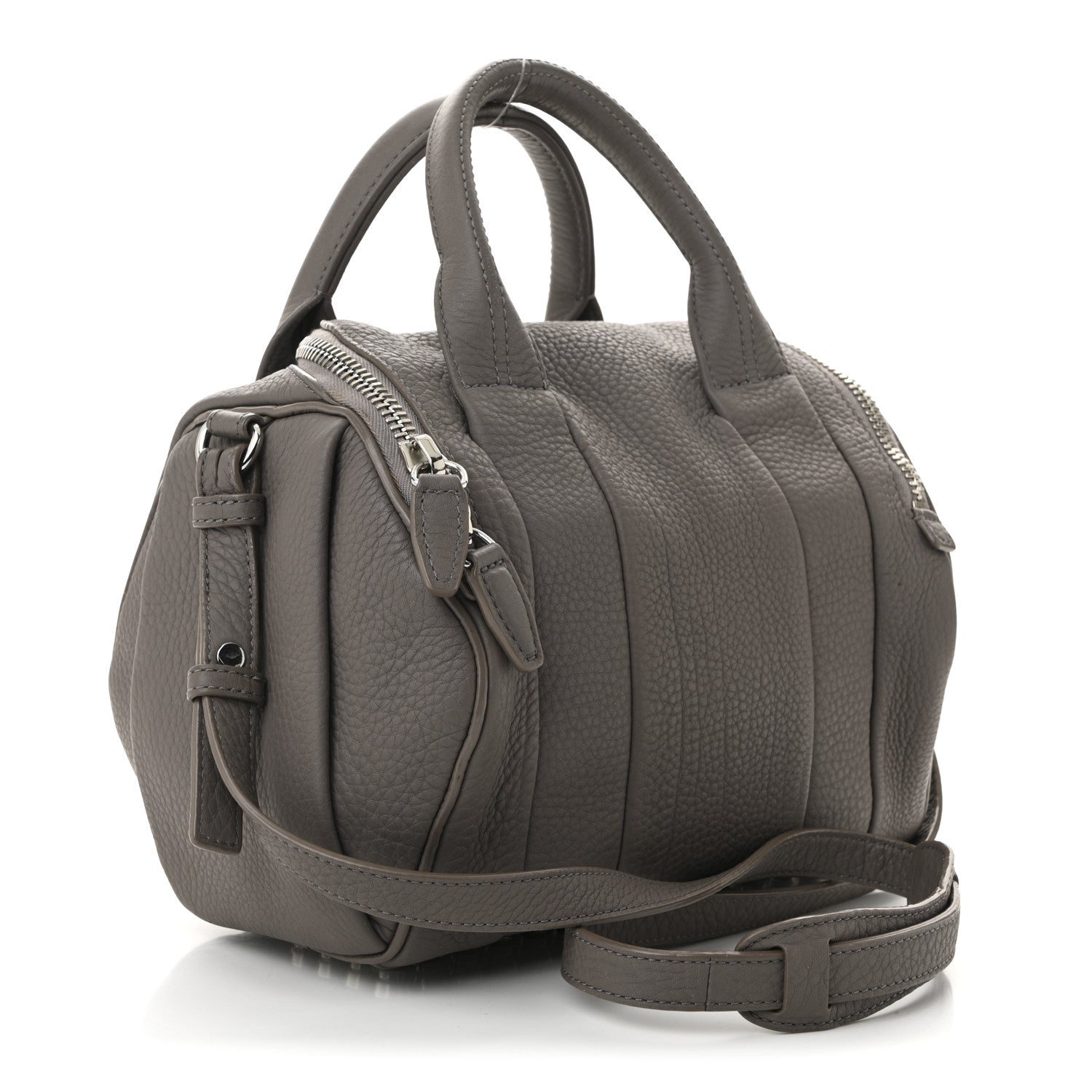 Alexander Wang Pebbled Lambskin Rockie Oyster Silver Hardware 3 of 12