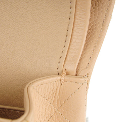 Chanel Caviar Quilted Medium Double Flap Beige Clair 10 of 10