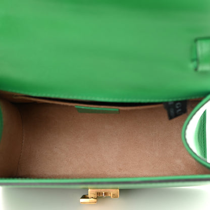 Gucci Vitello Fontanella Web Mini Sylvie Top Handle Bag Synthetic Green Garden 4 of 17