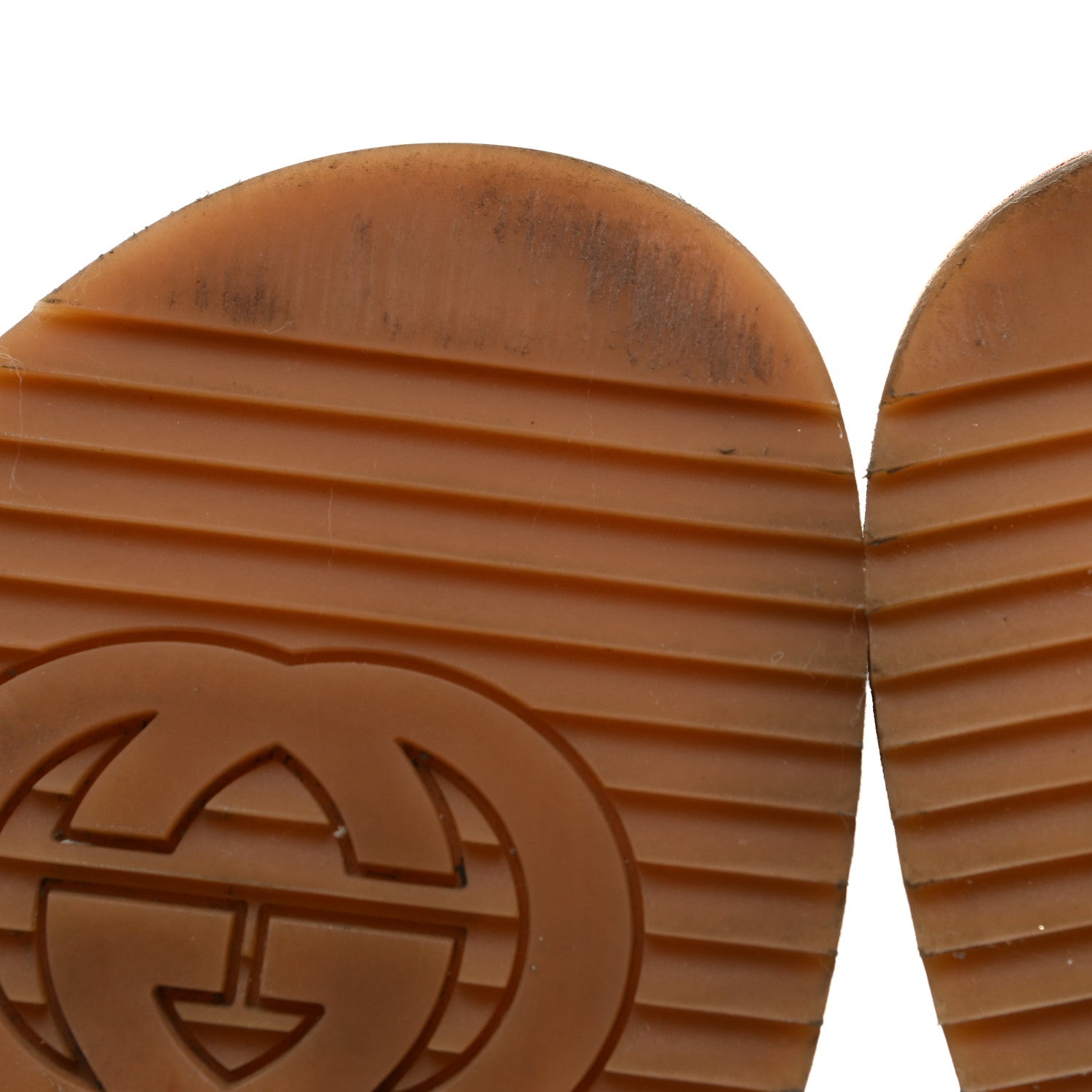 Gucci Canvas GG Monogram Angelina Platform Slide Sandals 37.5 Beige Ruggine 8 of 10