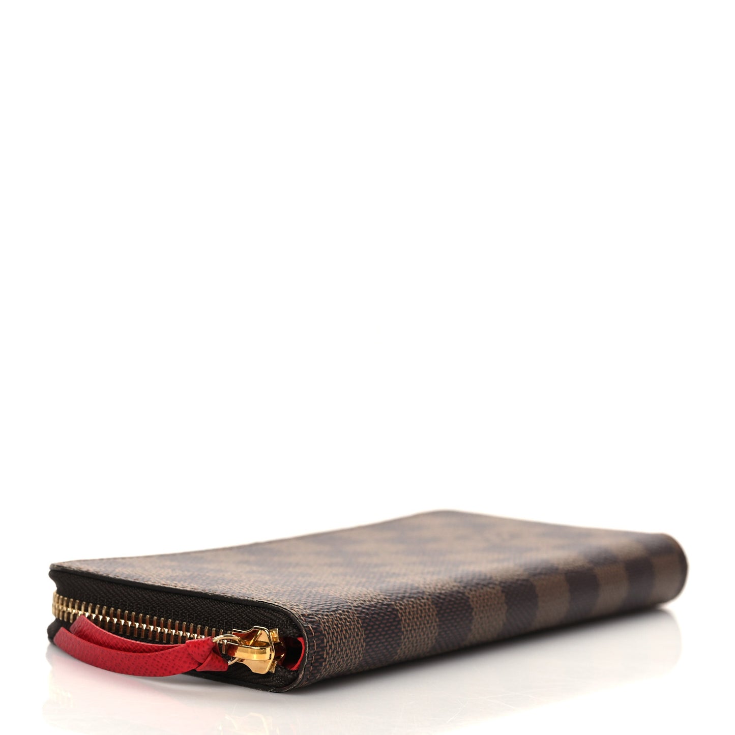 Damier Ebene Clemence Wallet Cherry