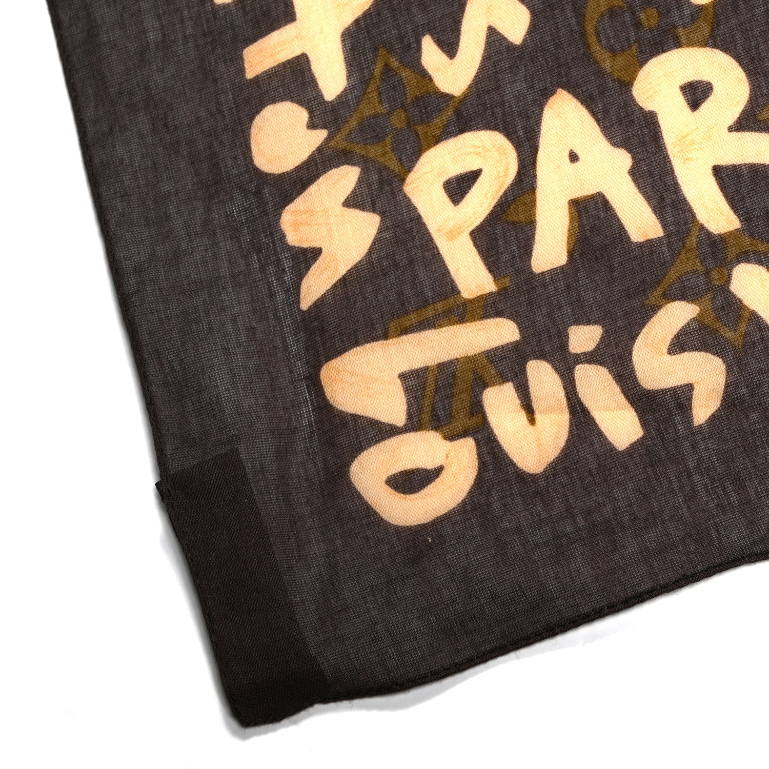Louis Vuitton Silk Graffiti Monogram Scarf Peach 5 of 7