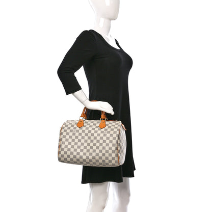 Louis Vuitton Damier Azur Speedy 30 2 of 10