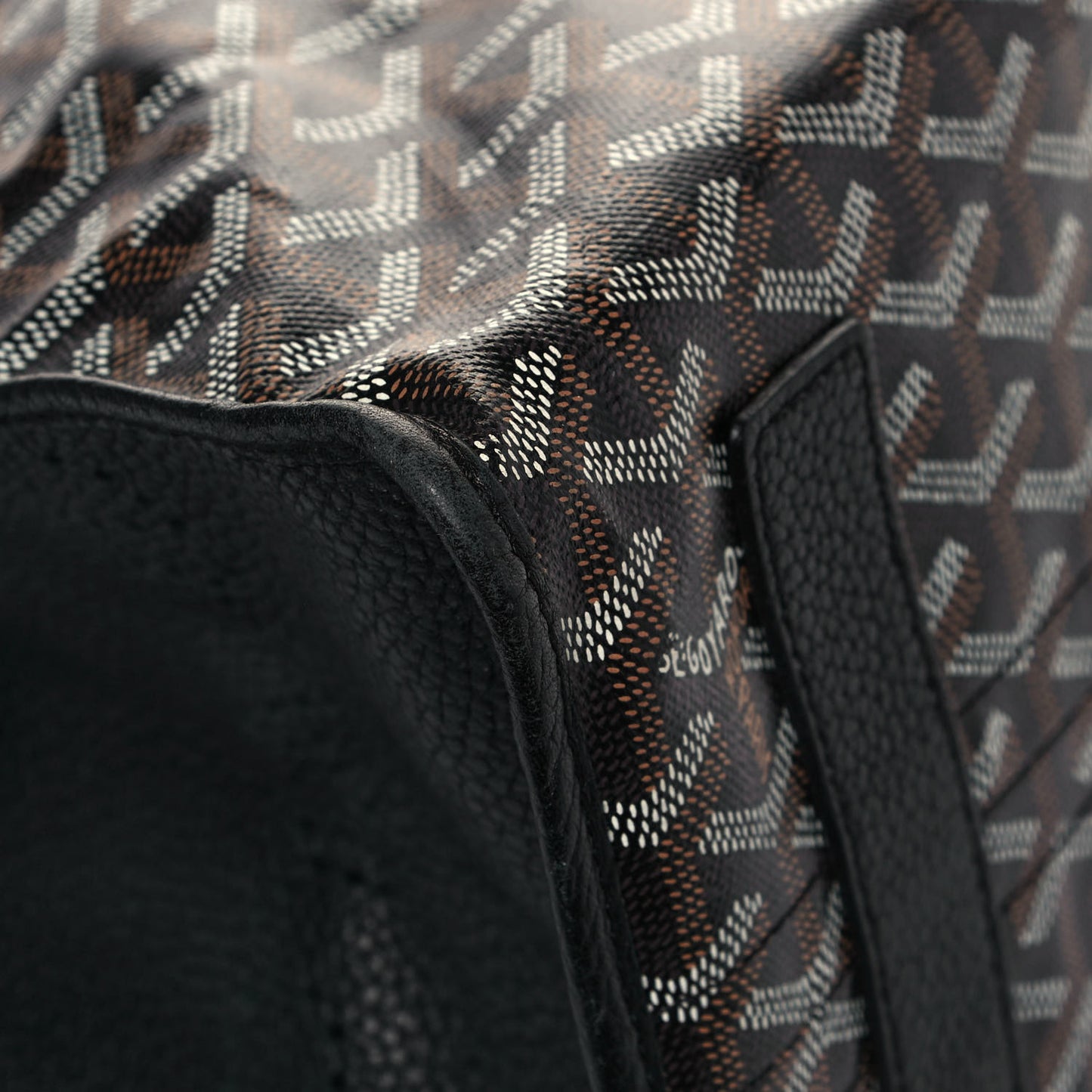 Goyardine Sac Hardy Pet Carrier PM Black