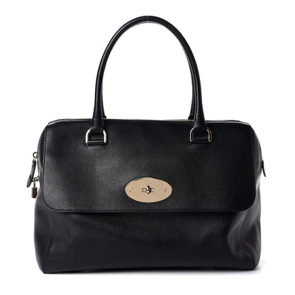 Mulberry Glossy Goatskin Medium Del Rey Satchel Black 1 of 7