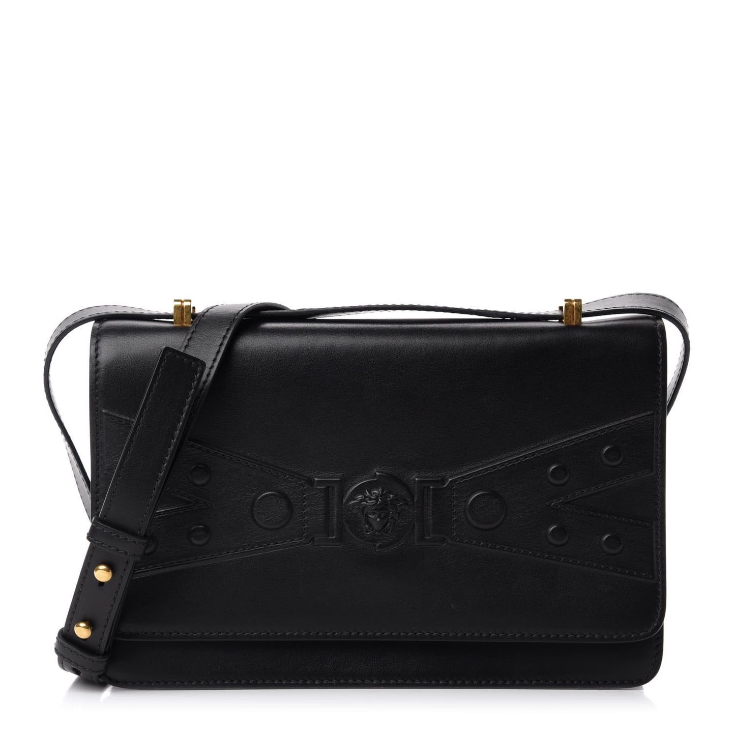 Calfskin Tribute X Shoulder Bag Black