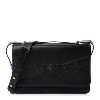 Versace Calfskin Tribute X Shoulder Bag Black 1 of 10
