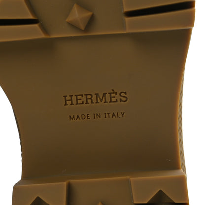 Hermes Lambskin Quilted Mosaique Fuji Boots 36 Beige Gobi 8 of 13