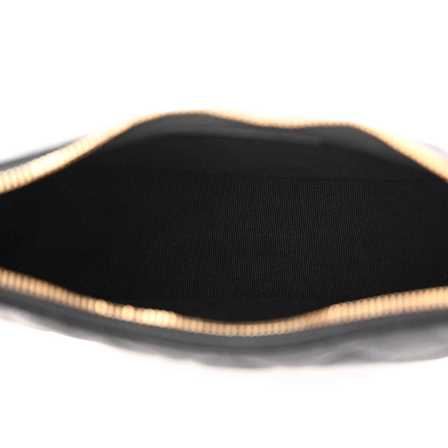 Lambskin Quilted Small Hobo Bag Black