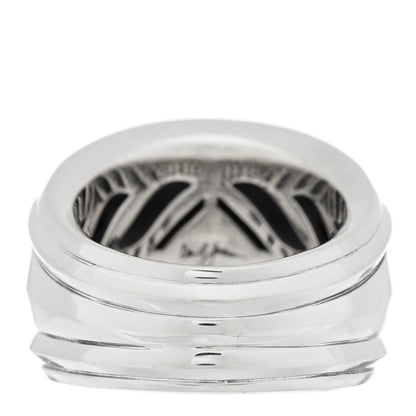 David Yurman Sterling Silver Modern Renaissance Wide Ring 58 8.25 3 of 5