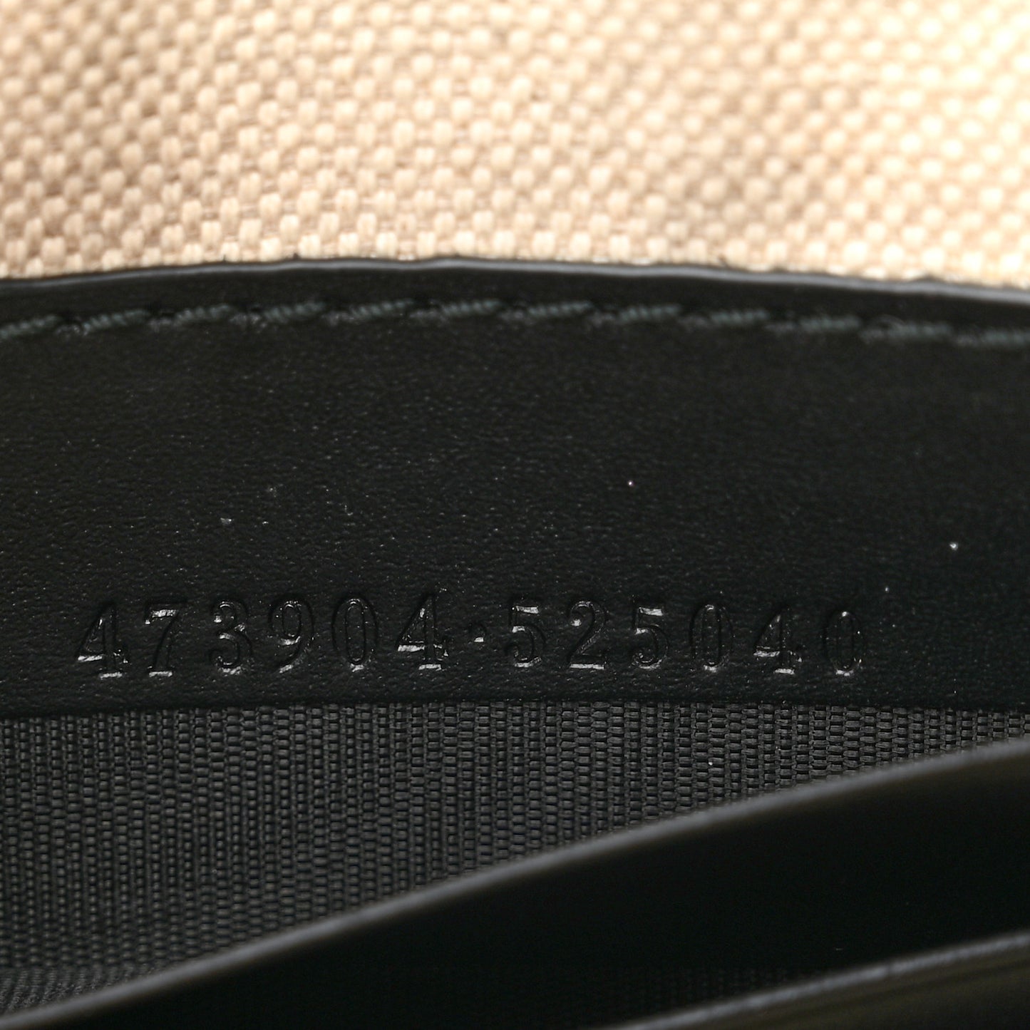 GG Supreme Monogram Kingsnake Zip Wristlet Pouch Beige Black