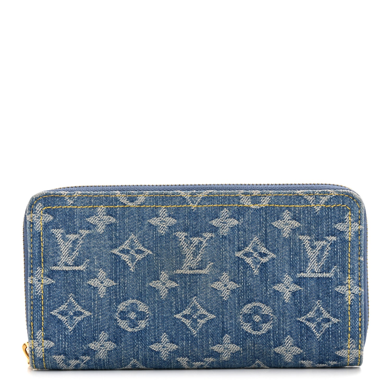 VUITTON財布 Louis Vuitton Monogram Denim Zippy Wallet Blue 1763109 – FASHIONPHILE