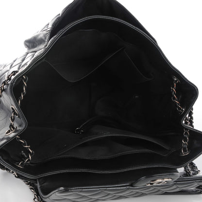 Chanel Calfskin Quilted Flap Tote Black 5 of 8