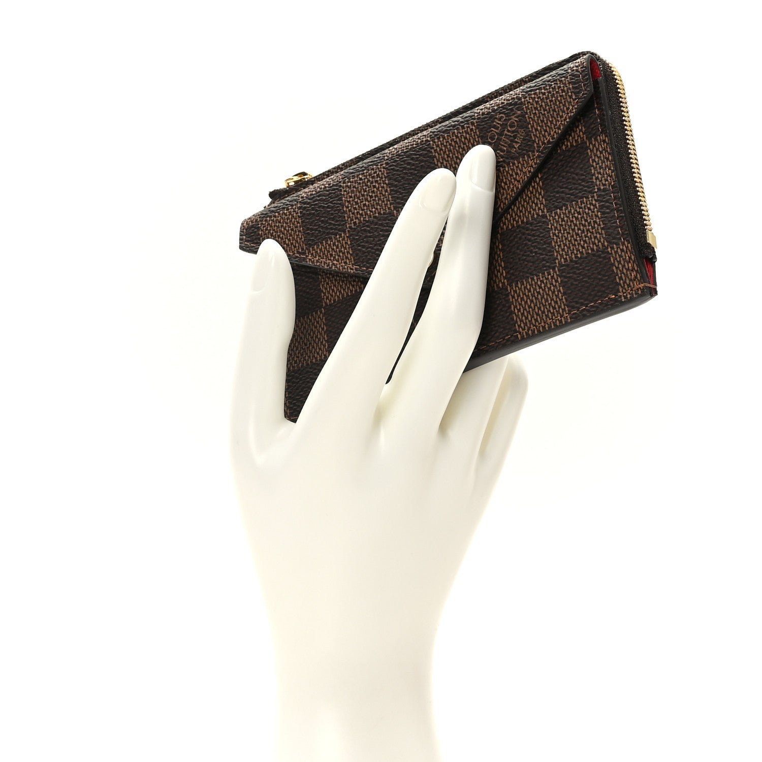 Louis Vuitton Damier Ebene Recto Verso Card Holder Red 2 of 7