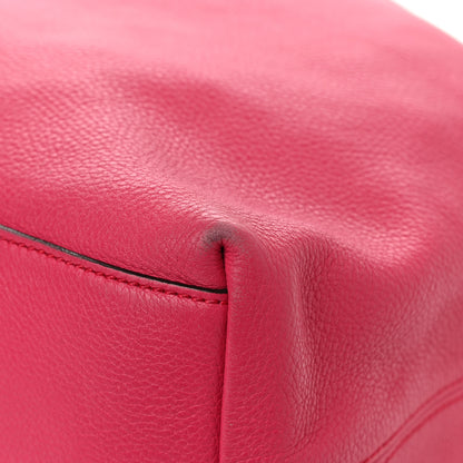 Gucci Pebbled Calfskin Medium Soho Chain Shoulder Bag Pink 15 of 17