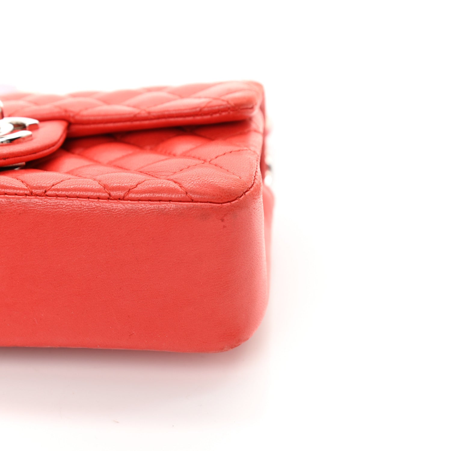 Chanel Lambskin Quilted Ladybug Extra Mini Flap Red 12 of 14