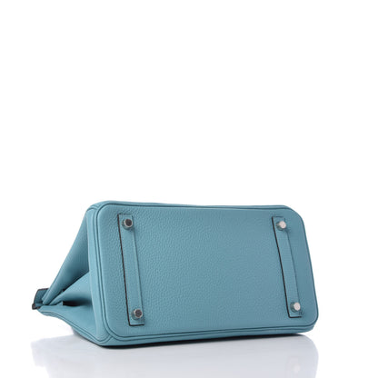 Hermes Taurillon Clemence Birkin 30 Bleu Saint Cyr 4 of 11