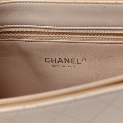Chanel Calfskin Stitched Flap White 6 of 15