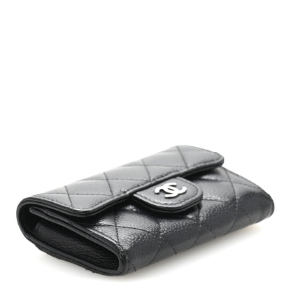 Chanel Caviar Quilted Flap Card Holder Wallet Black 4 of 11