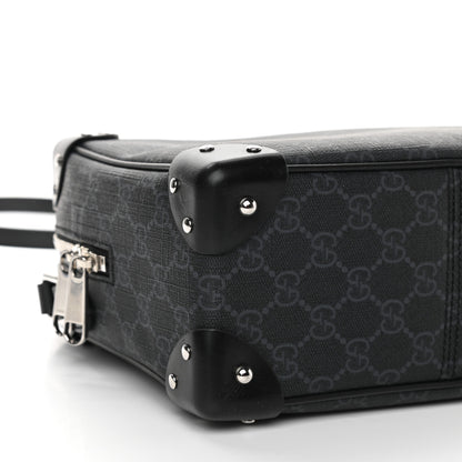 Gucci GG Supreme Monogram Selleria Calfskin Square Messenger Bag Black 9 of 14