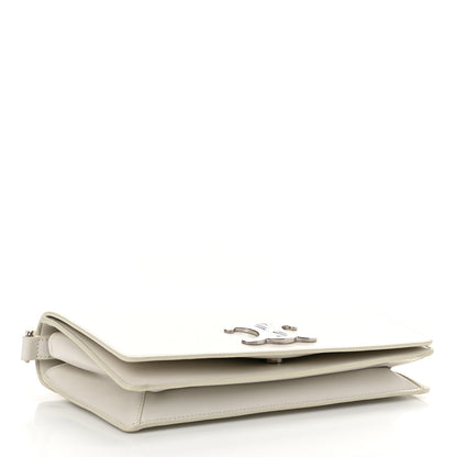 Celine Shiny Calfskin Trapeze Triomphe Bag White 4 of 13