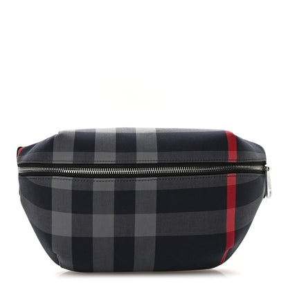 Burberry House Check Sonny Bum Bag Navy Grey 1 of 11