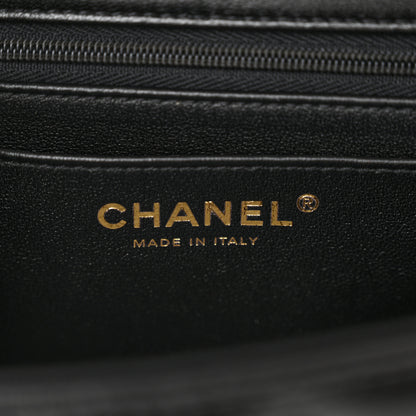Chanel Lambskin Quilted Coco Pop Top Handle Flap Black 6 of 11
