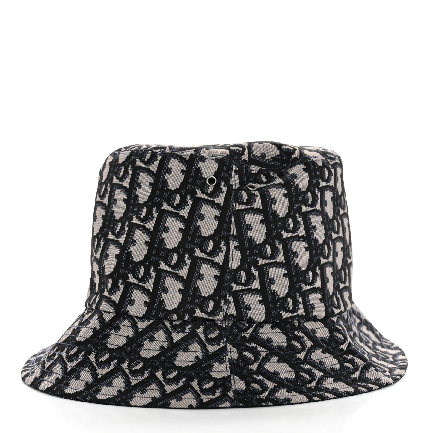 Oblique Jacquard Bucket Hat Blue
