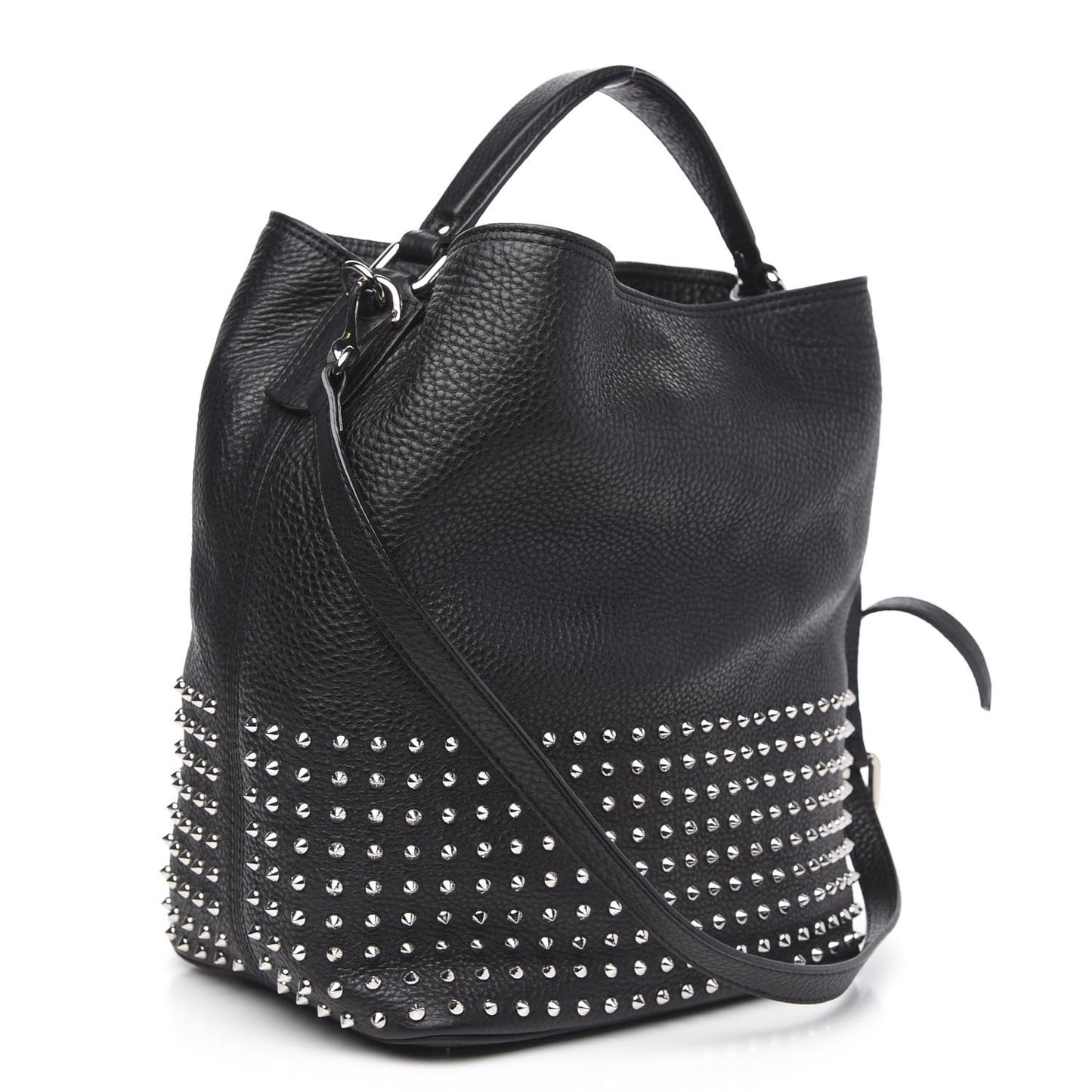 Calfskin Studded Medium Susanna Hobo Black