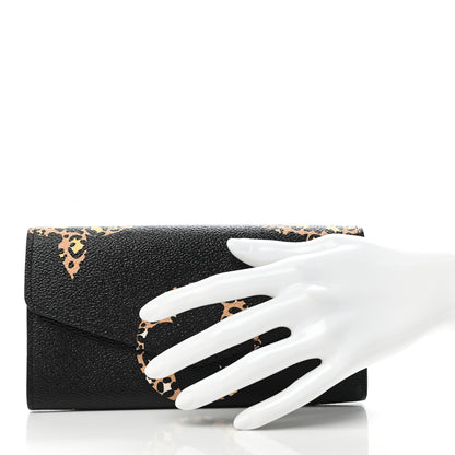 Louis Vuitton Monogram Giant Jungle Sarah Wallet Black 2 of 7