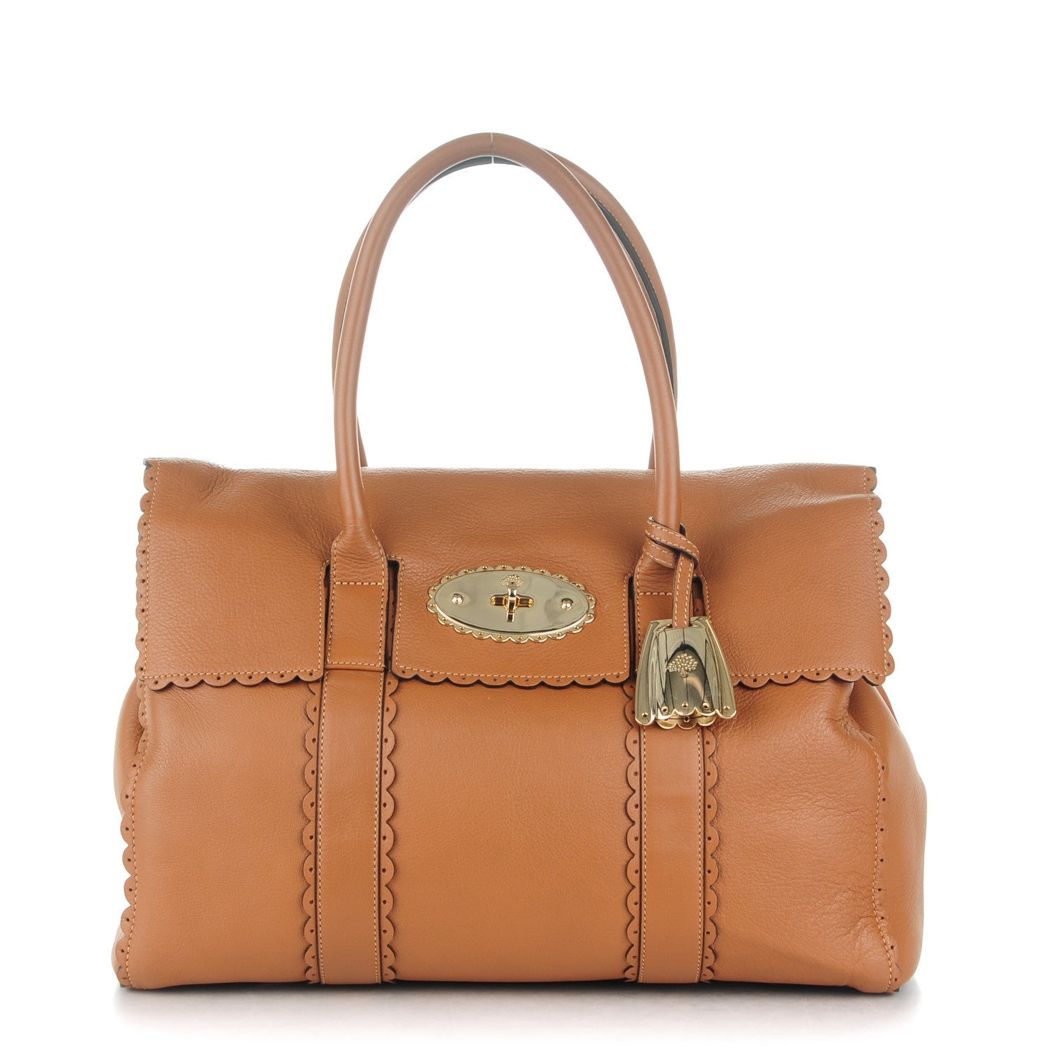 Mulberry Soft Matte Leather Cookie Bayswater Satchel Oak 1 of 8