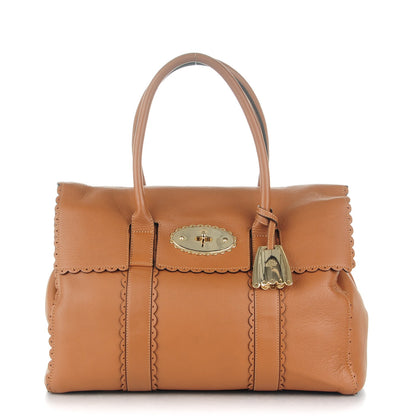 Mulberry Soft Matte Leather Cookie Bayswater Satchel Oak 1 of 8