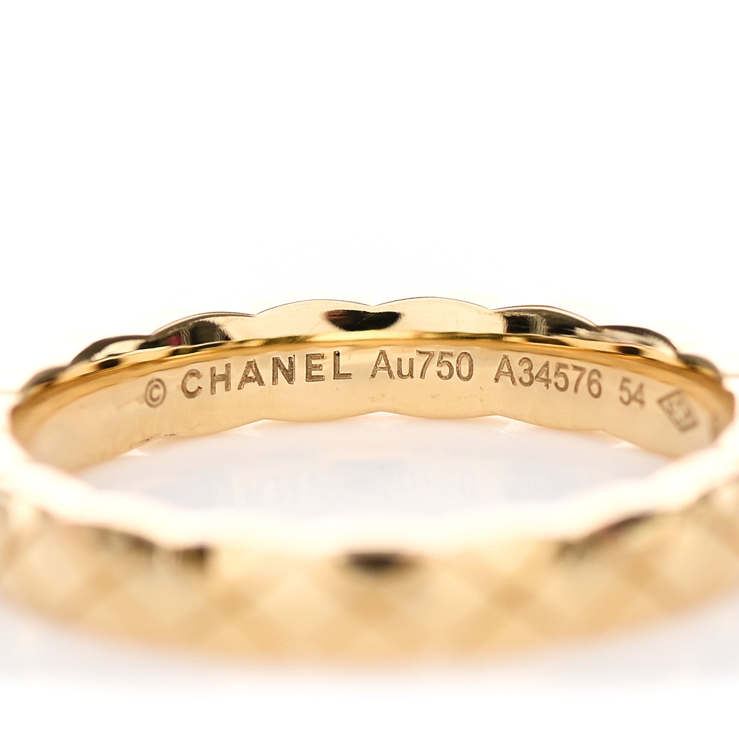 Chanel 18K Yellow Gold Mini Coco Crush Ring 54 6.75 4 of 6