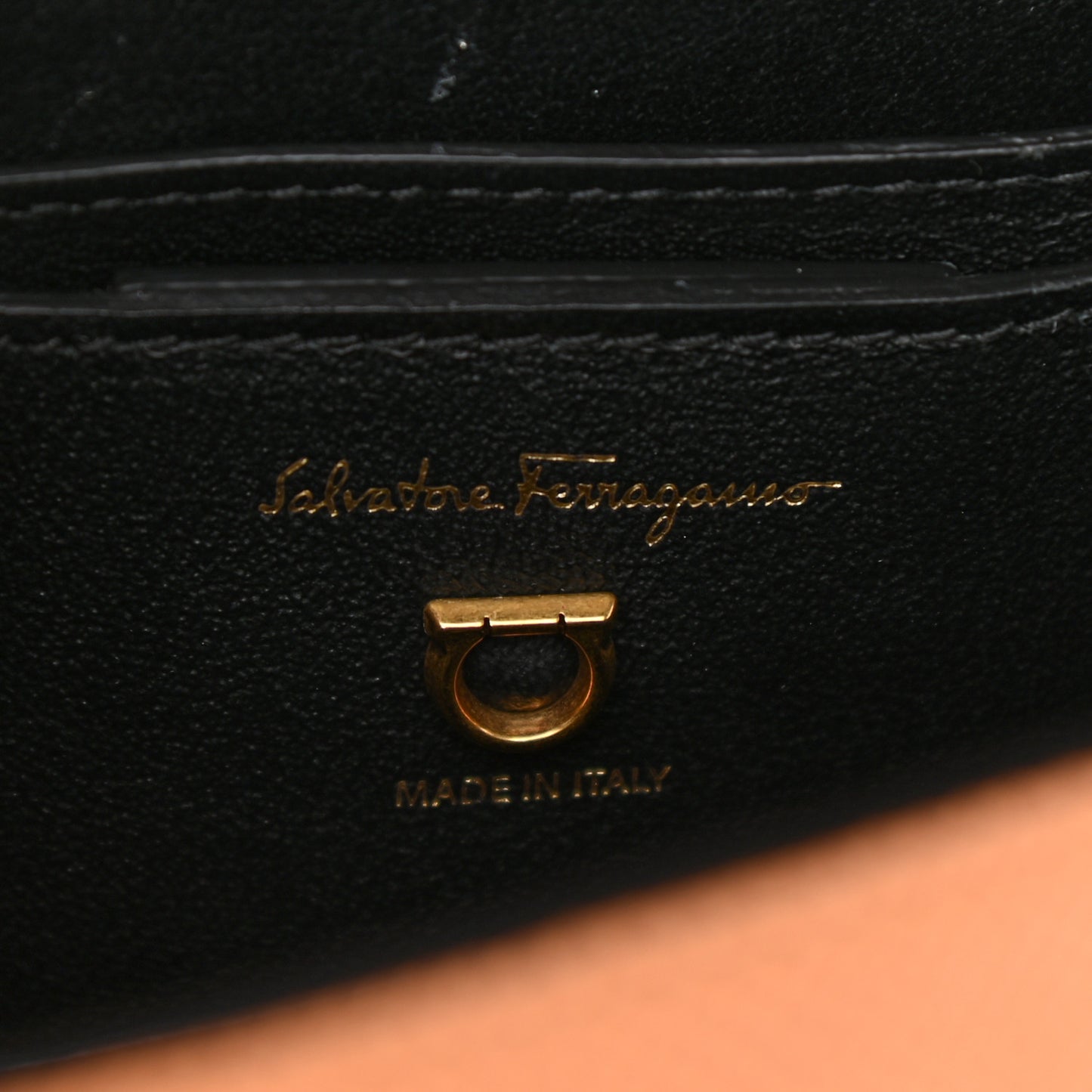 Grained Calfskin Trifolio Flap Bag Tan