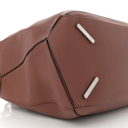 Loewe Grained Calfskin Large Puzzle Bag Brown 9 of 11