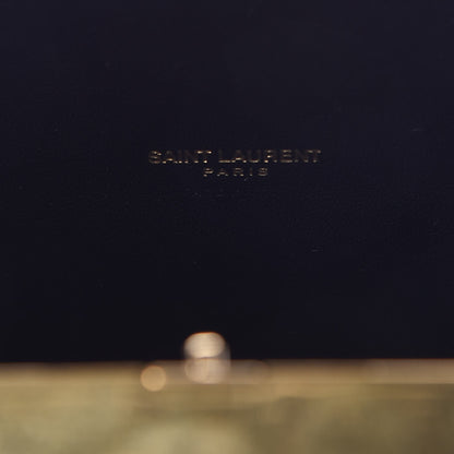 Saint Laurent Plexiglass Monogram Minaudiere Tuxedo Box Clutch Black 7 of 8