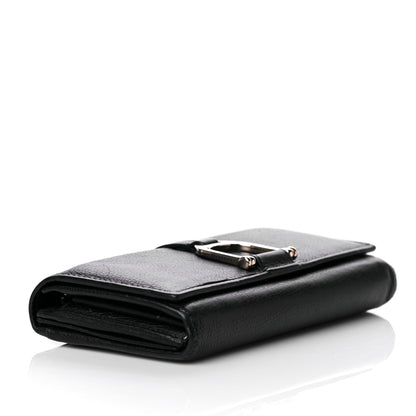 Gucci Calfskin Stirrup Continental Wallet Black 3 of 9