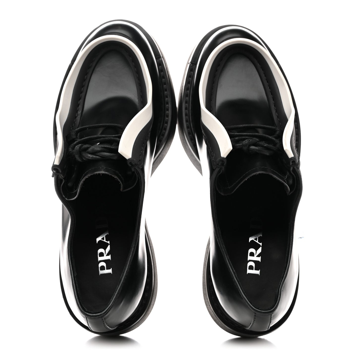 Spazzolato Rois Monolith 55mm Derby Loafers 36.5 Black White