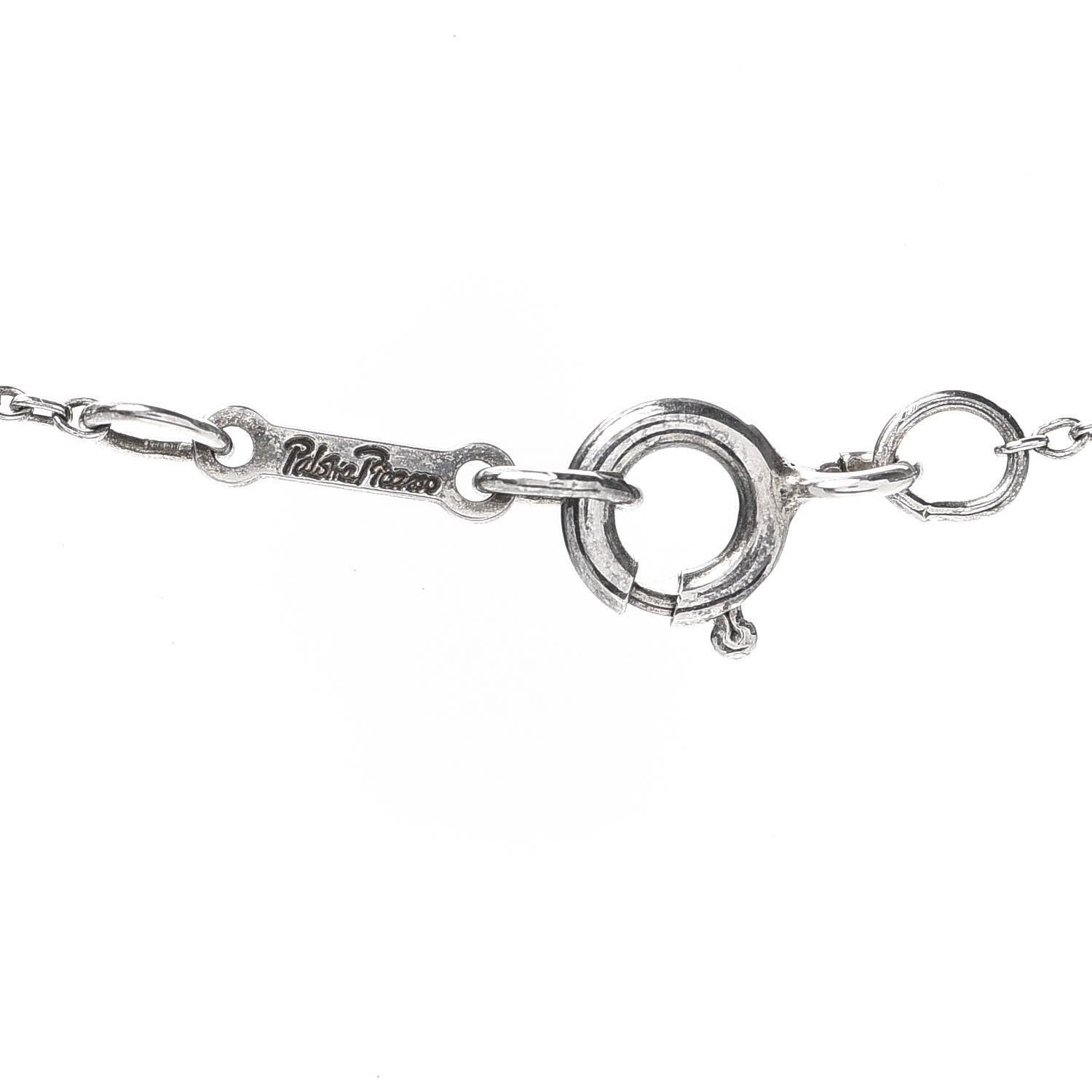 Tiffany Sterling Silver Small Paloma Picasso Loving Heart Pendant Necklace 5 of 5