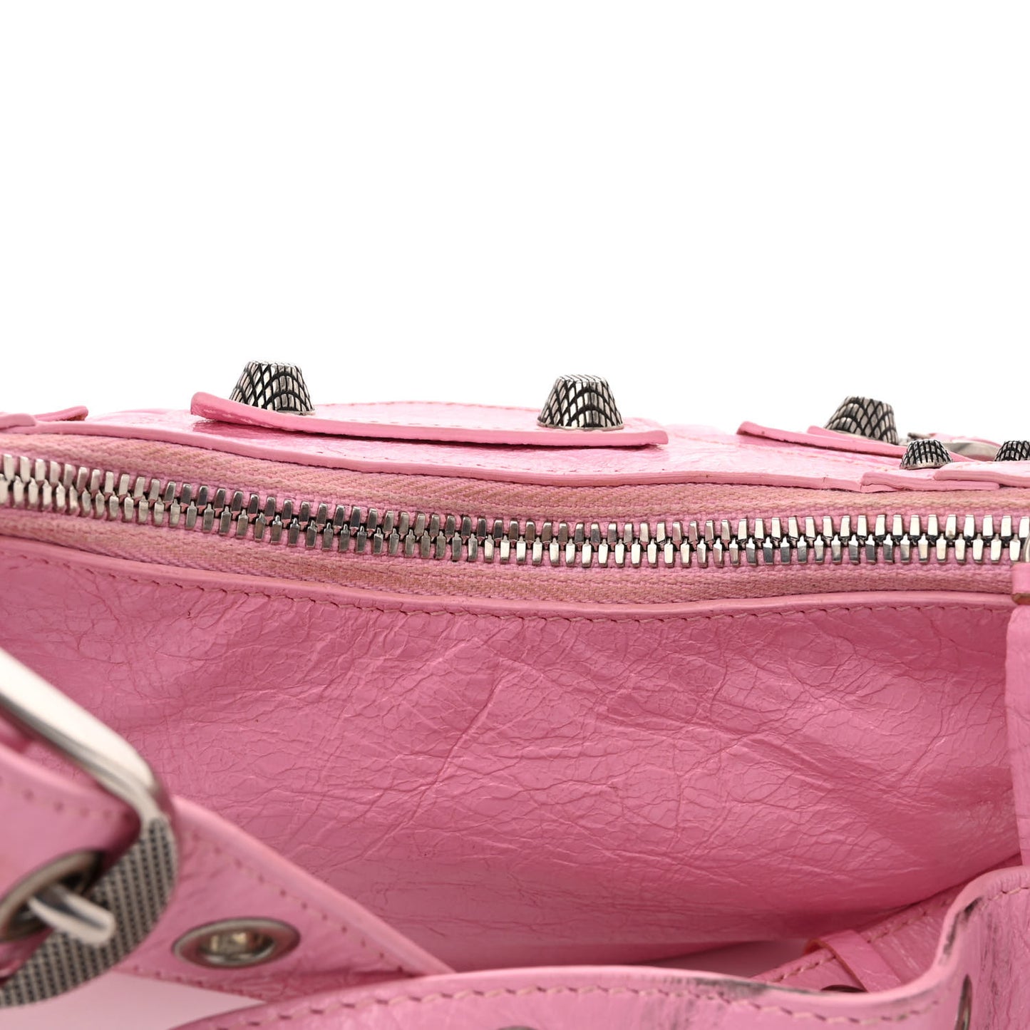 Agneau Arena Le Cagole Shoulder Bag XS Candy Pink